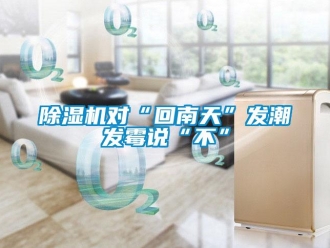 企業(yè)新聞除濕機(jī)對(duì)“回南天”發(fā)潮發(fā)霉說“不”