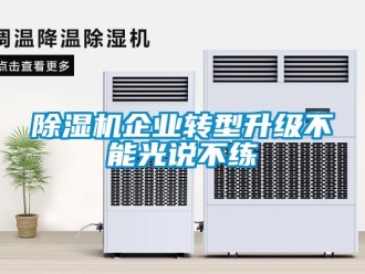 企業(yè)新聞除濕機企業(yè)轉(zhuǎn)型升級不能光說不練