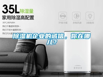常見(jiàn)問(wèn)題除濕機(jī)企業(yè)的誠(chéng)信，你在哪兒？