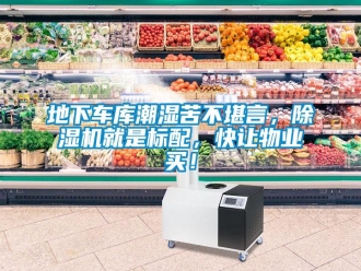 企業(yè)新聞地下車庫潮濕苦不堪言，除濕機就是標(biāo)配，快讓物業(yè)買！