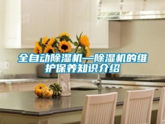 行業(yè)新聞全自動(dòng)除濕機(jī)—除濕機(jī)的維護(hù)保養(yǎng)知識(shí)介紹