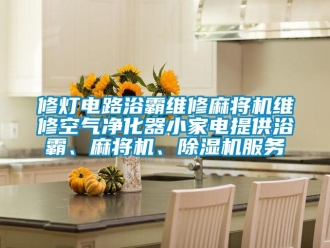 行業(yè)新聞修燈電路浴霸維修麻將機維修空氣凈化器小家電提供浴霸、麻將機、除濕機服務