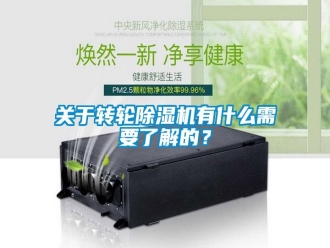 行業(yè)新聞關于轉輪除濕機有什么需要了解的？