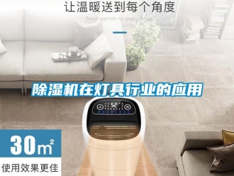 企業(yè)新聞除濕機在燈具行業(yè)的應(yīng)用