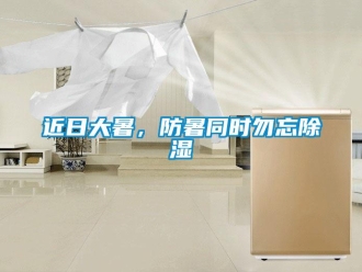 行業(yè)新聞近日大暑，防暑同時勿忘除濕