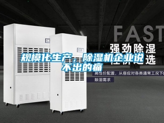 行業(yè)新聞規(guī)模化生產(chǎn)，除濕機(jī)企業(yè)說不出的痛