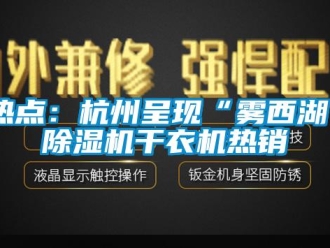 行業(yè)新聞熱點(diǎn)：杭州呈現(xiàn)“霧西湖”除濕機(jī)干衣機(jī)熱銷
