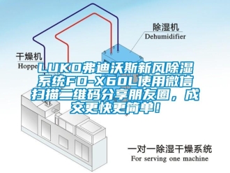 企業(yè)新聞LUKO弗迪沃斯新風(fēng)除濕系統(tǒng)FD-X60L使用微信掃描二維碼分享朋友圈，成交更快更簡(jiǎn)單！