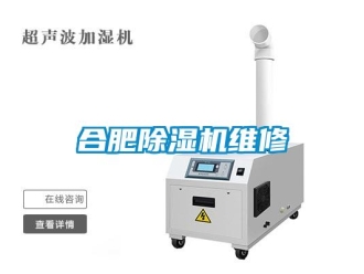行業(yè)新聞合肥除濕機維修