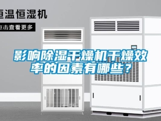 知識百科影響除濕干燥機(jī)干燥效率的因素有哪些？