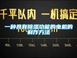 企業(yè)新聞一種具有除濕功能的電機的制作方法