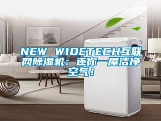 企業(yè)新聞NEW WIDETECH互聯(lián)網(wǎng)除濕機(jī)：還你一屋潔凈空氣！