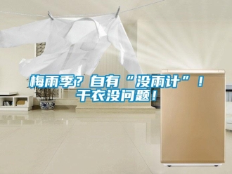 常見問題梅雨季？自有“沒雨計”！干衣沒問題！