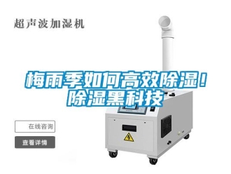 常見問題梅雨季如何高效除濕！除濕黑科技