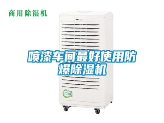 行業(yè)新聞噴漆車間最好使用防爆除濕機(jī)