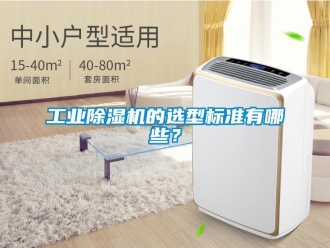 企業(yè)新聞工業(yè)除濕機的選型標準有哪些？
