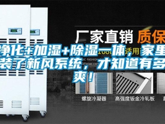 行業(yè)新聞凈化+加濕+除濕一體，家里裝了新風(fēng)系統(tǒng)，才知道有多爽！
