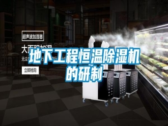 企業(yè)新聞地下工程恒溫除濕機(jī)的研制