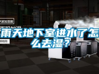 常見問題雨天地下室進水了怎么去濕？