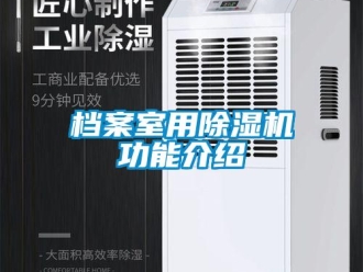 企業(yè)新聞檔案室用除濕機(jī)功能介紹