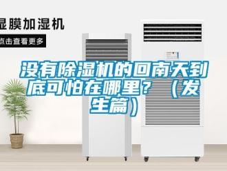 行業(yè)新聞沒(méi)有除濕機(jī)的回南天到底可怕在哪里？（發(fā)生篇）