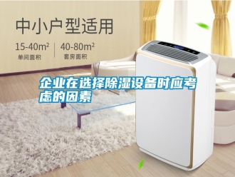 行業(yè)新聞企業(yè)在選擇除濕設(shè)備時(shí)應(yīng)考慮的因素