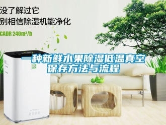 企業(yè)新聞一種新鮮水果除濕低溫真空保存方法與流程