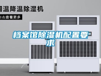 企業(yè)新聞檔案館除濕機(jī)配置要求