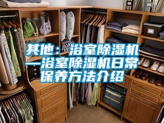 行業(yè)新聞其他：浴室除濕機(jī)—浴室除濕機(jī)日常保養(yǎng)方法介紹
