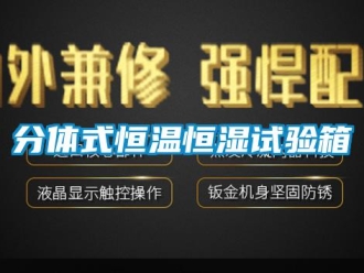 知識(shí)百科分體式恒溫恒濕試驗(yàn)箱