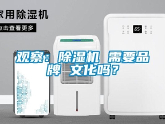 常見問題觀察：除濕機(jī) 需要品牌 文化嗎？