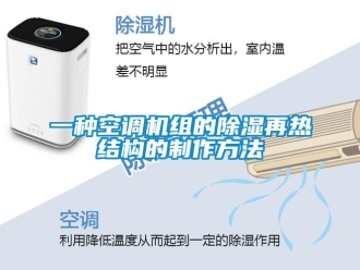 行業(yè)新聞一種空調(diào)機組的除濕再熱結(jié)構(gòu)的制作方法