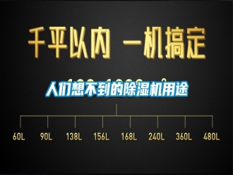 行業(yè)新聞人們想不到的除濕機用途